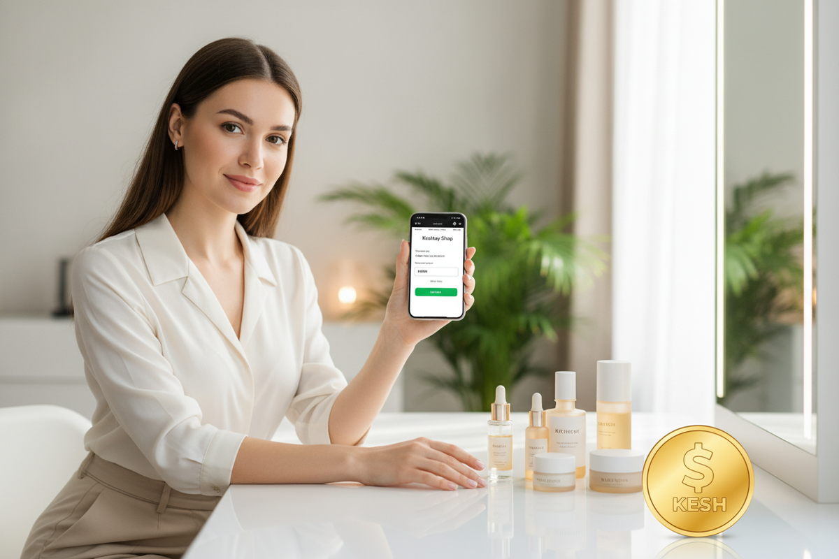 Buy skin care with crypto using $KESH only on Keshtay Shop for affordable beauty and self-care