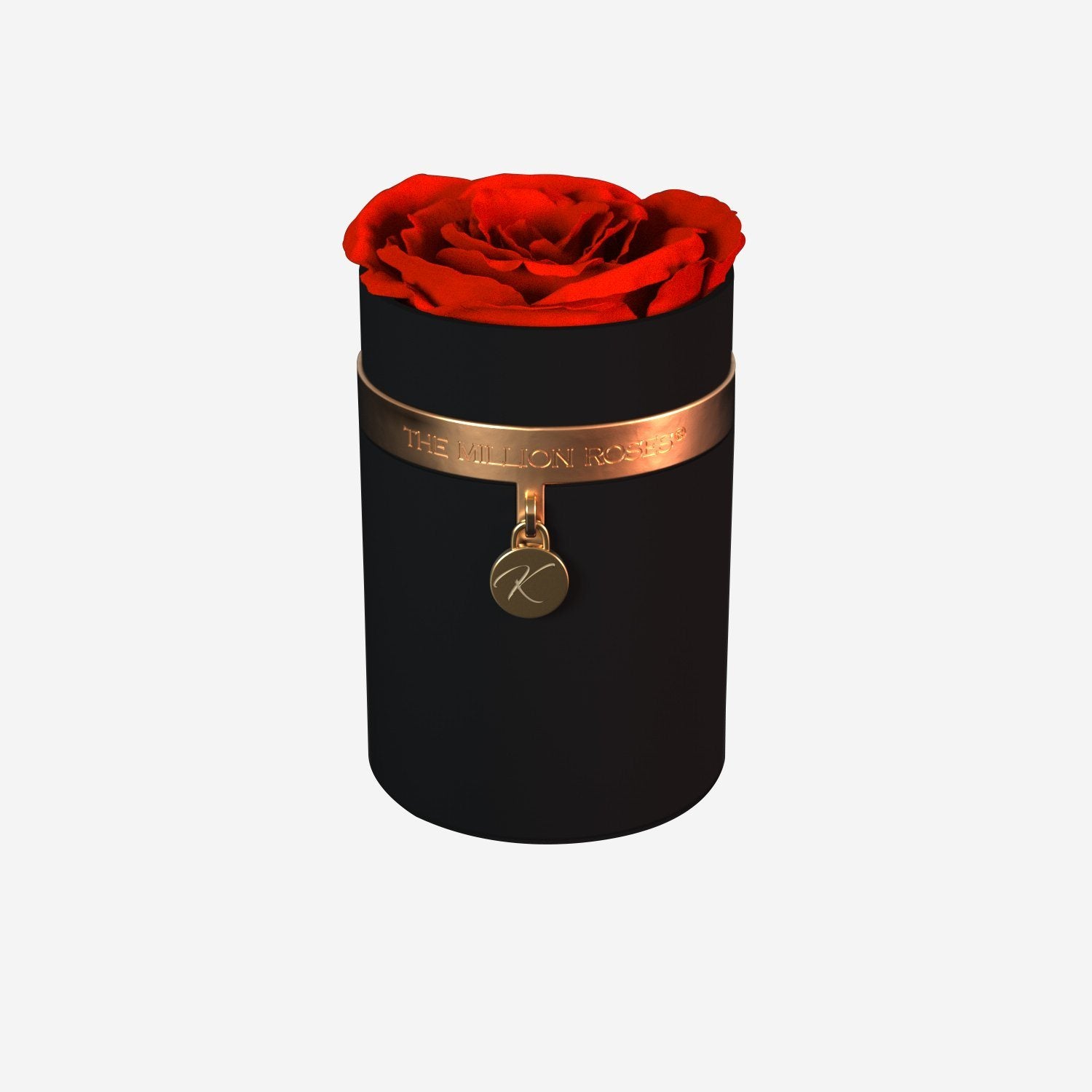 One in a Million™ Round Black Box | Charm Edition | Red Rose