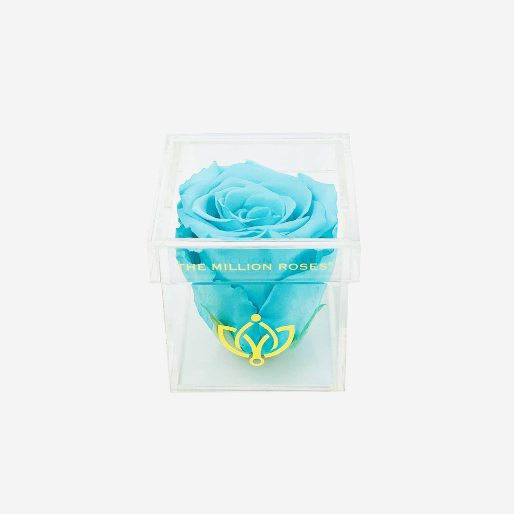 Acrylic Single Box | Turquoise Rose