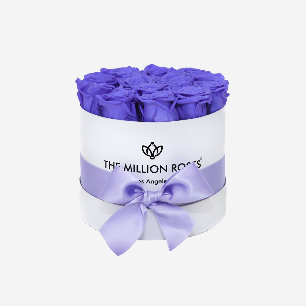Classic White Box | Violet Roses