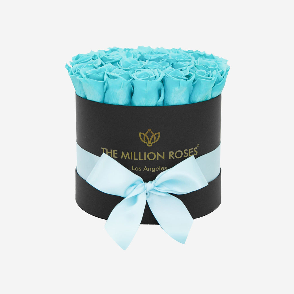 Classic Black Box | Turquoise Roses
