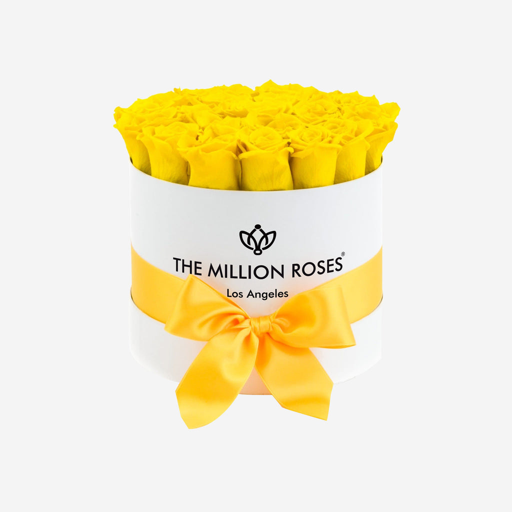 Classic White Box | Yellow Roses