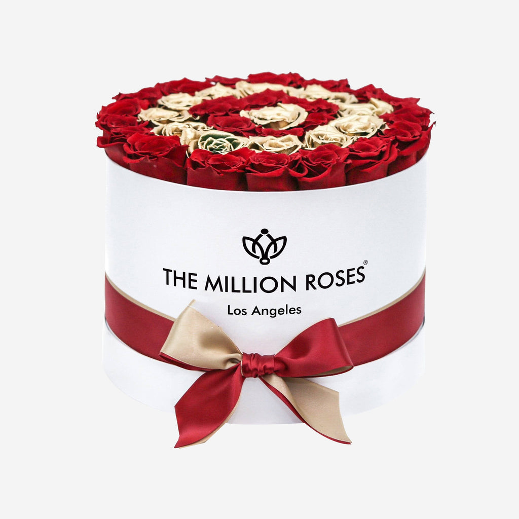 Supreme White Box | Red & Gold Roses | Target