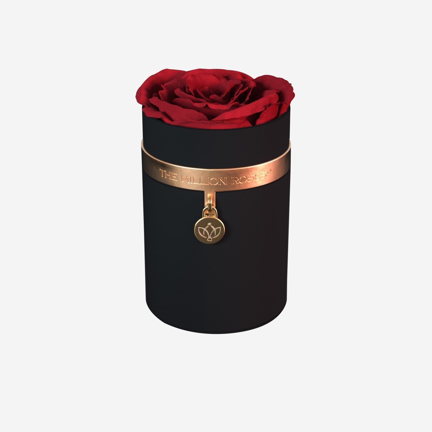 One in a Million™ Round Black Box | Charm Edition | Red Rose