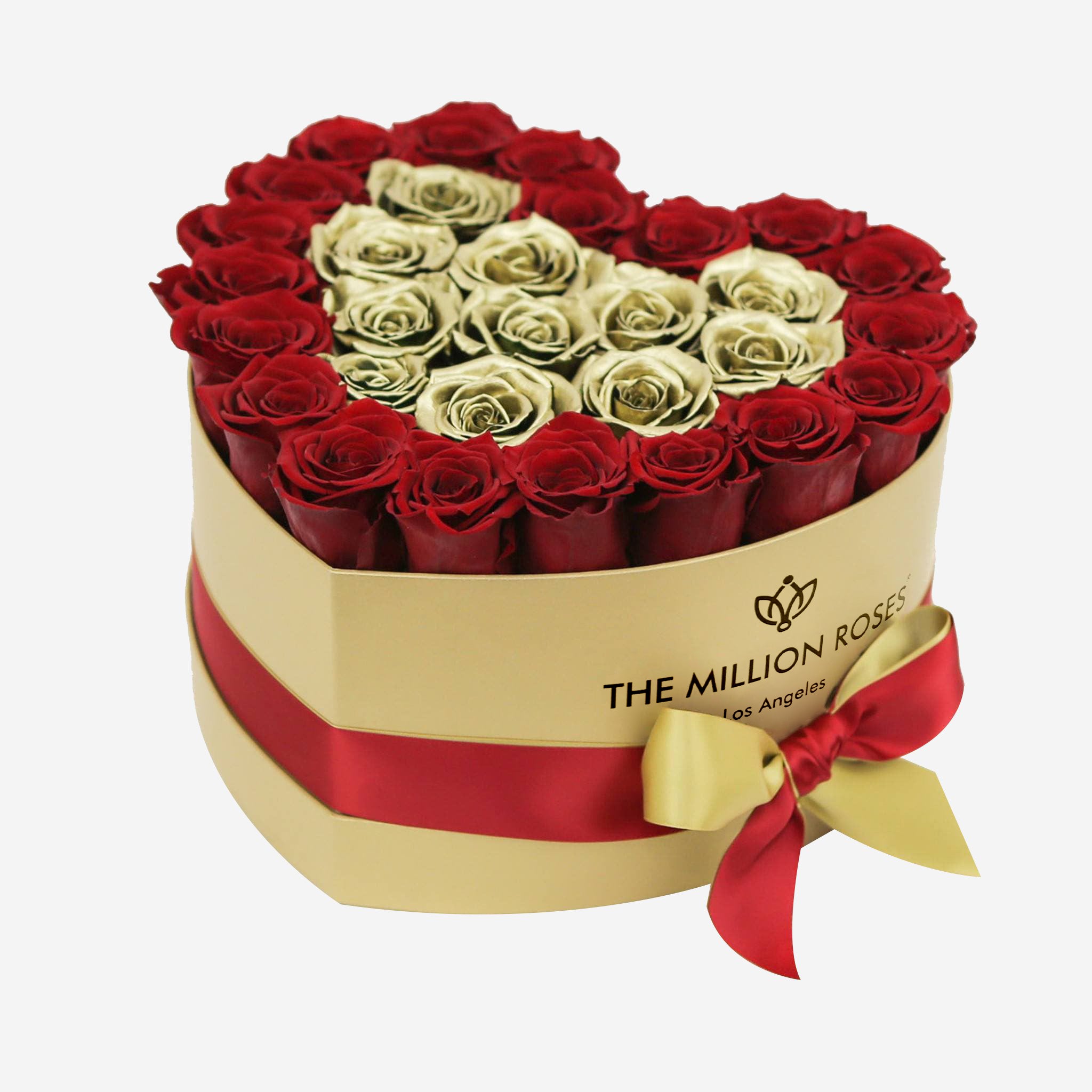 Heart Gold Box | Black Label Edition | Red & Gold Roses