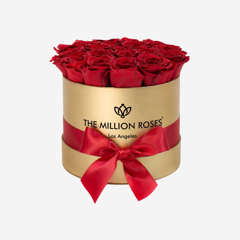 Classic Gold Box | Red Roses