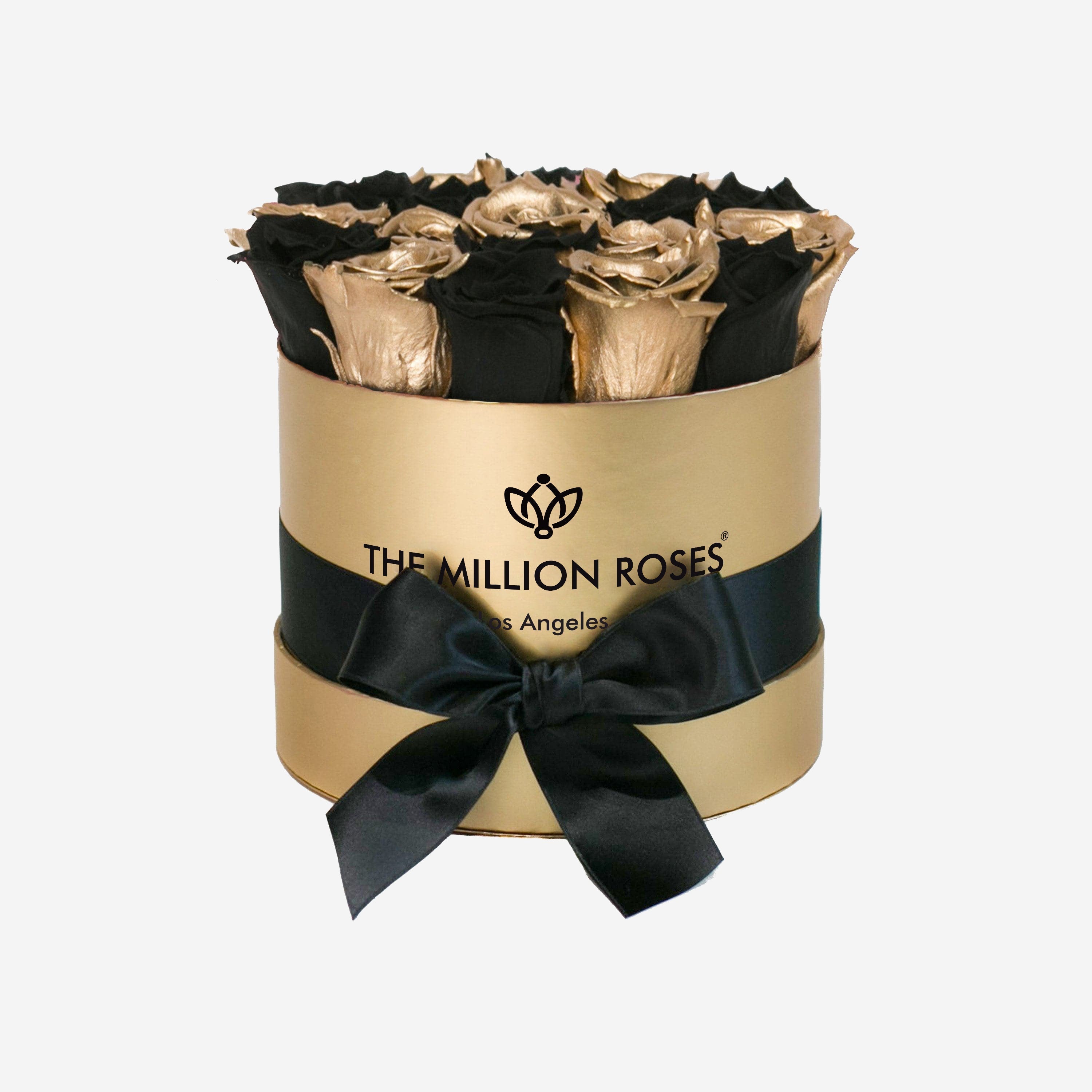 Classic Gold Box | Black & Gold Roses