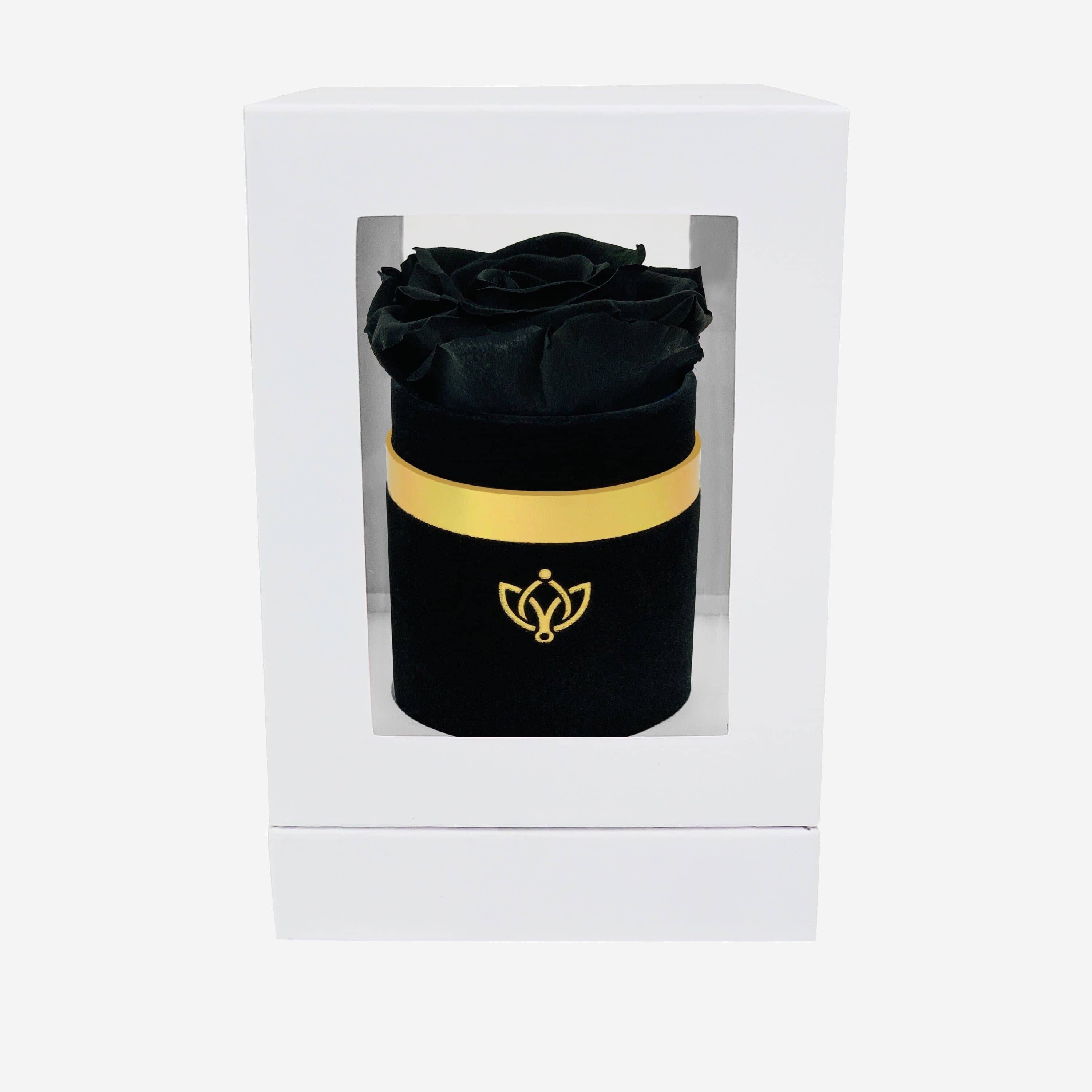Single Black Suede Box | Black Rose