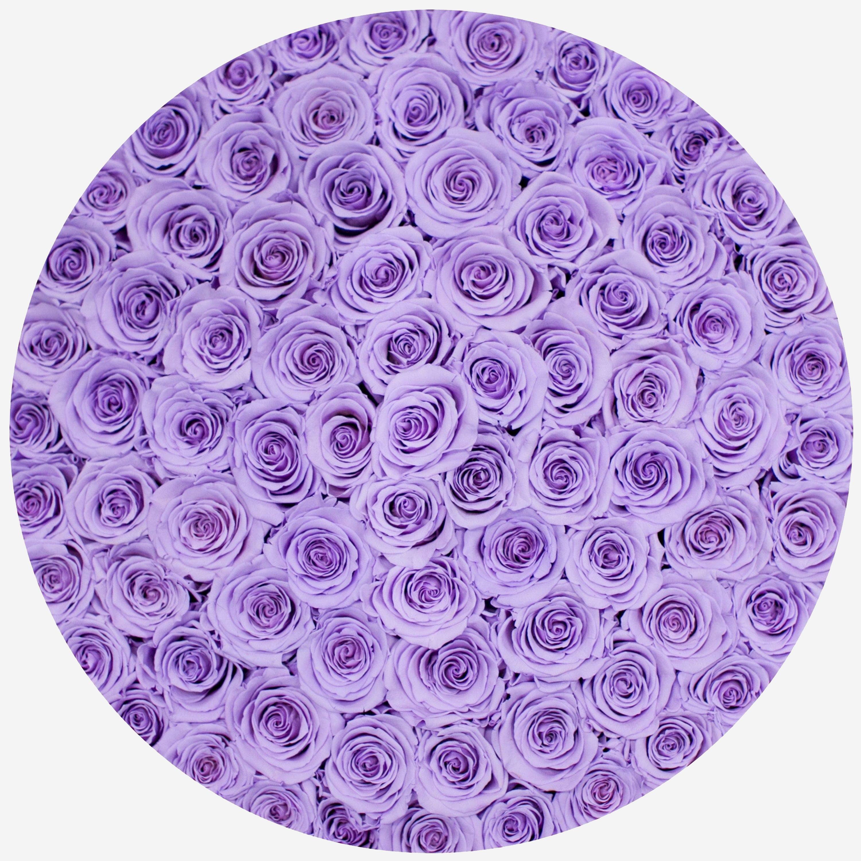 Deluxe White Box | Lavender Roses