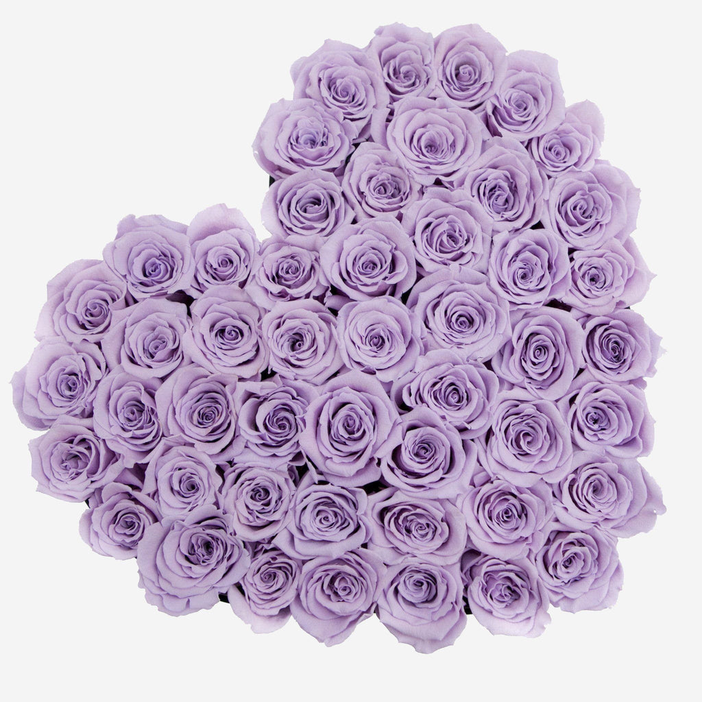 Heart Black Box | Lavender Roses