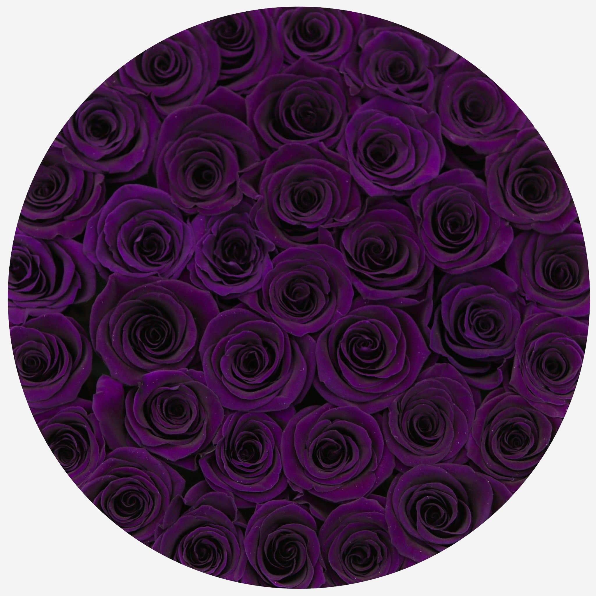 Supreme Black Box | Dark Purple Roses