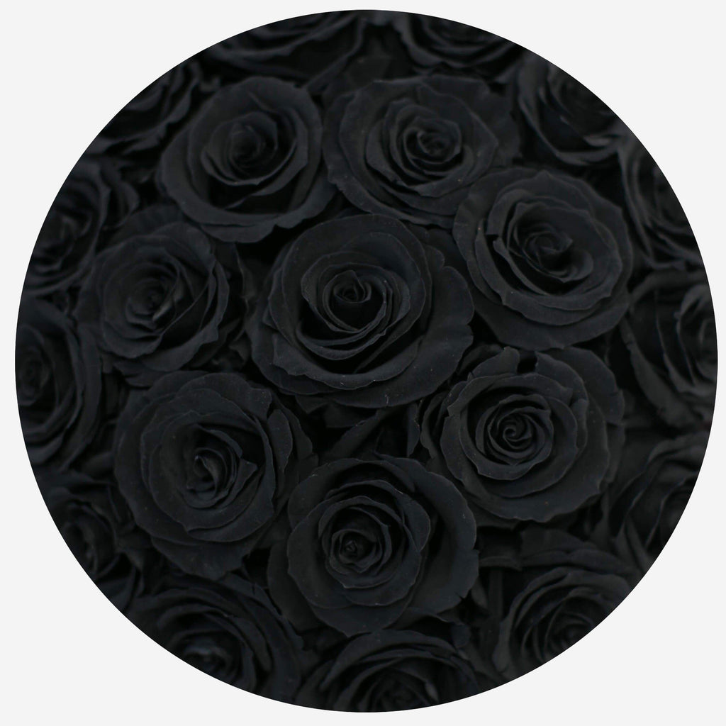 Basic White Box | Black Roses