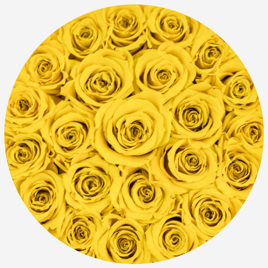 Classic White Box | Yellow Roses