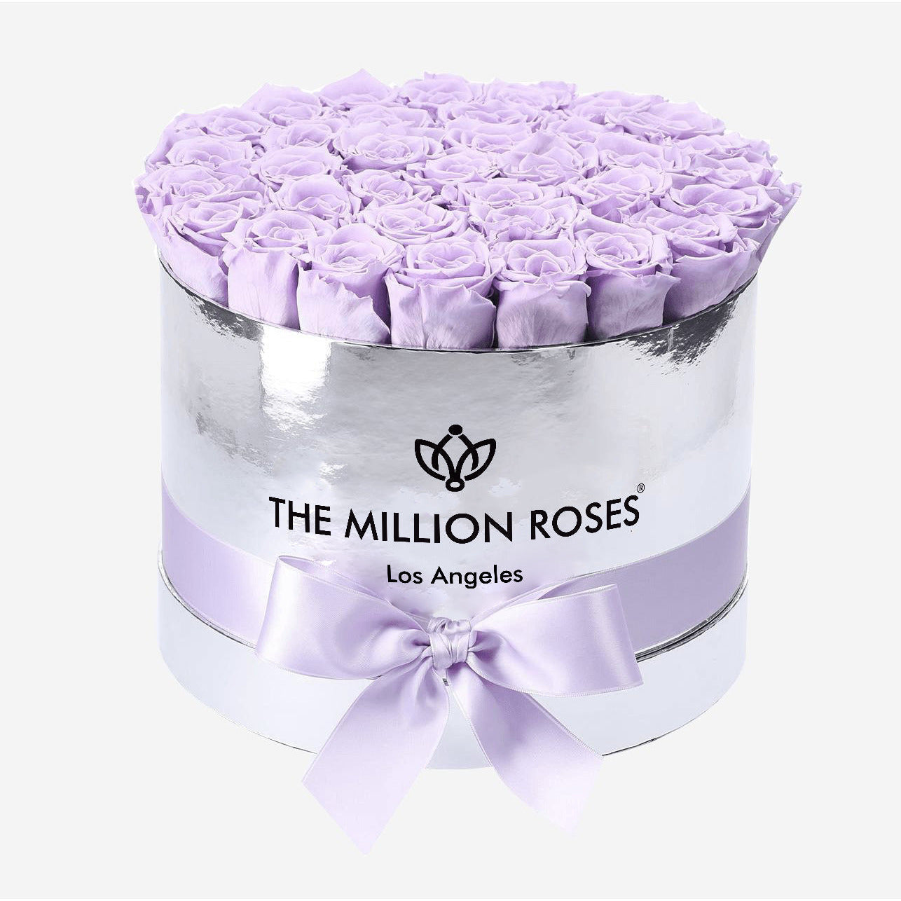 Supreme Mirror Silver Box | Lavender Roses