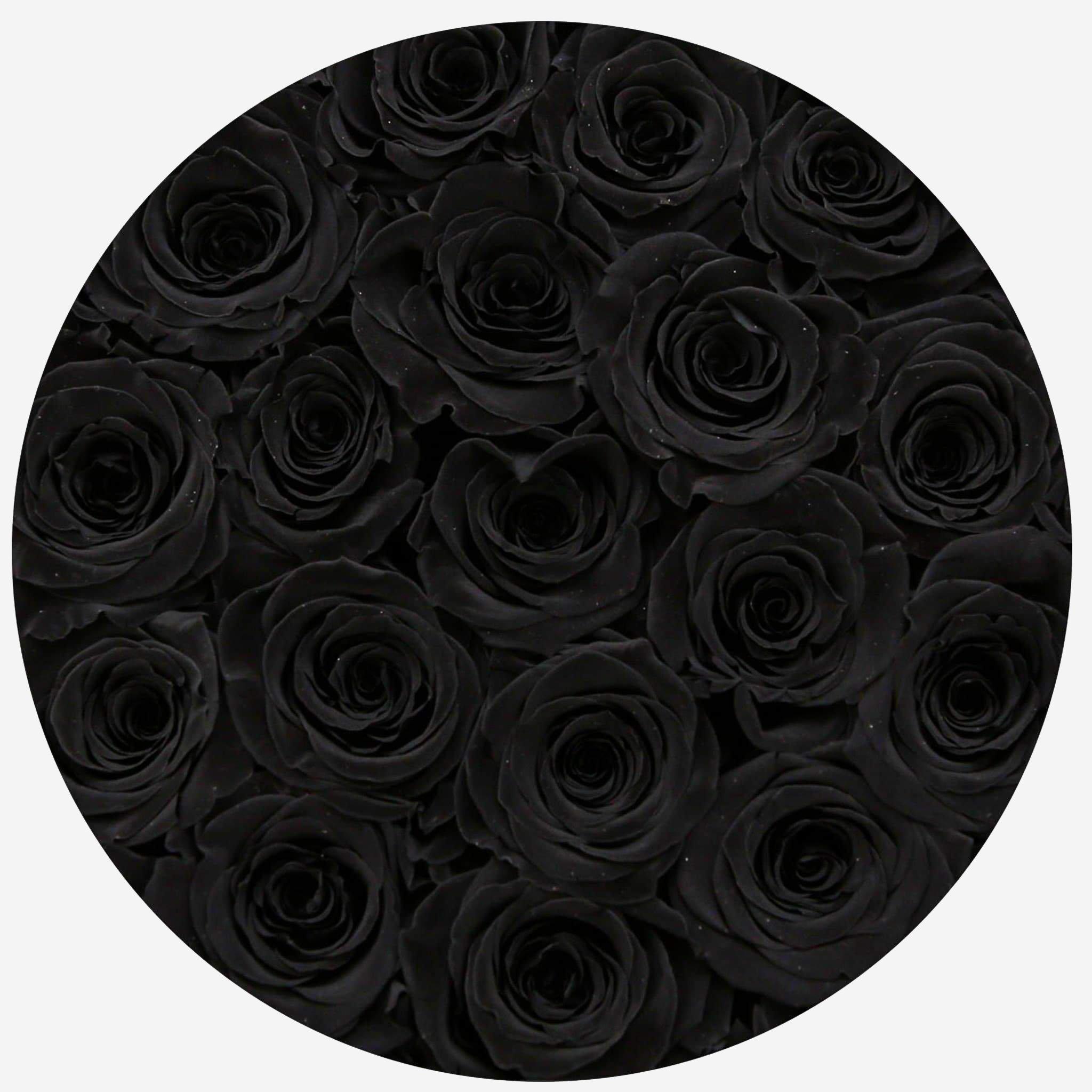 Classic White Box | Black Roses