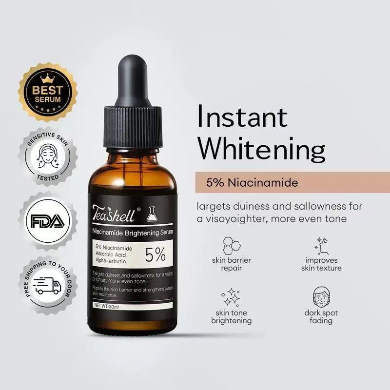 Niacinamide Brightening Serum 30ml - Dark Spot Corrector, Pore Minimizing Vitamin B3 Serum for Even Skin Tone & Hydrated Glow (The Miracle Serum)