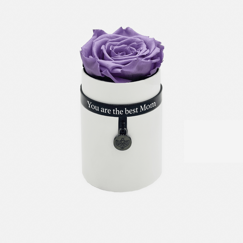 One in a Million™ Round White Box | You are the best Mom | Lavender Rose