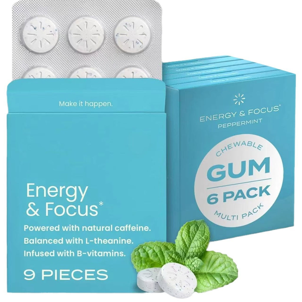Mint Flavored Energy Caffeine Gum