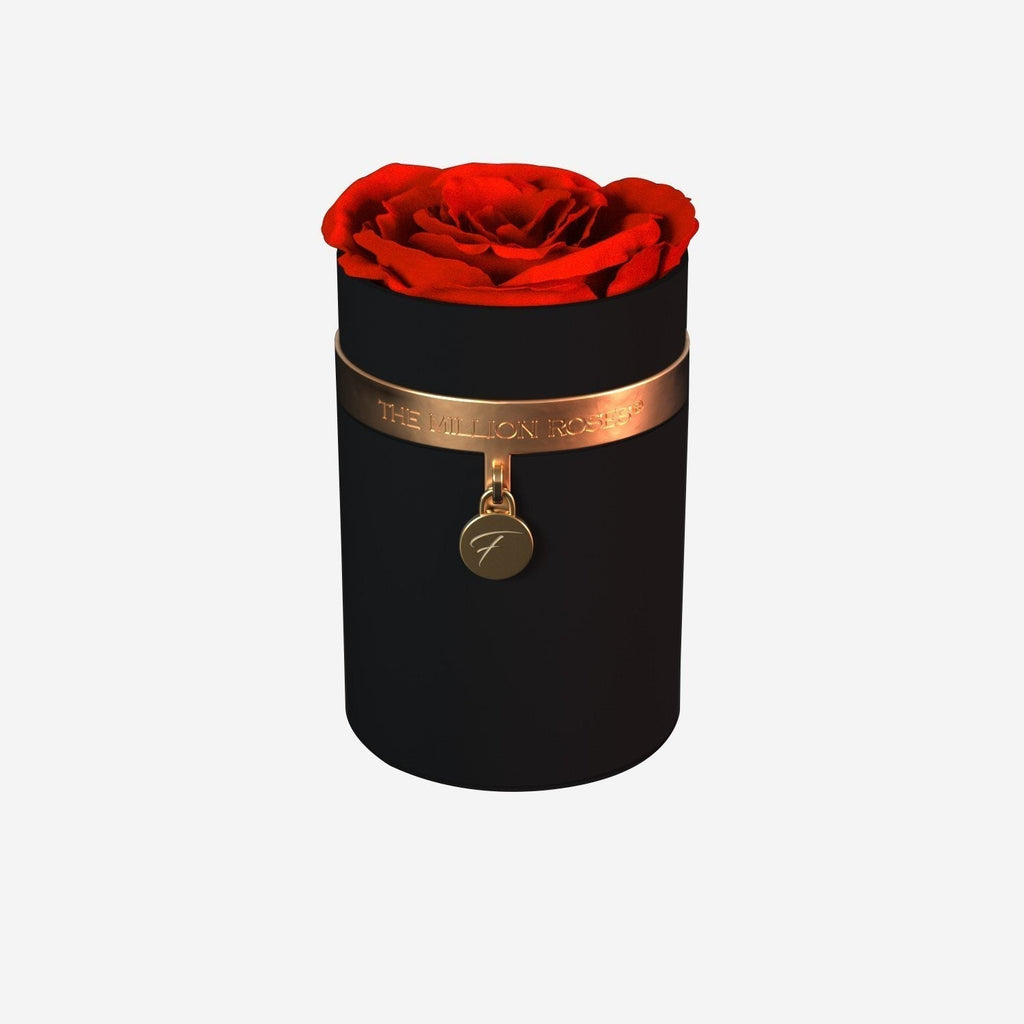One in a Million™ Round Black Box | Charm Edition | Red Rose