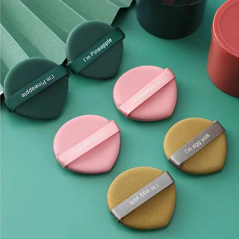 Soft 7Pcs Round Refill Air Cushion Makeup Puff Cosmetic Sponge Puff for Cushion Bb Cream Foundation with Containers