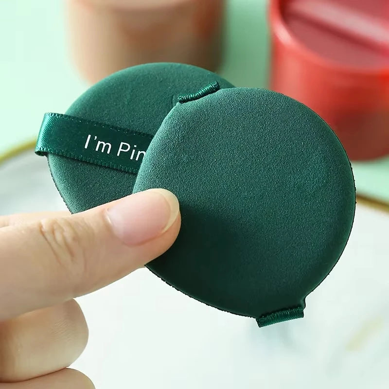 Soft 7Pcs Round Refill Air Cushion Makeup Puff Cosmetic Sponge Puff for Cushion Bb Cream Foundation with Containers