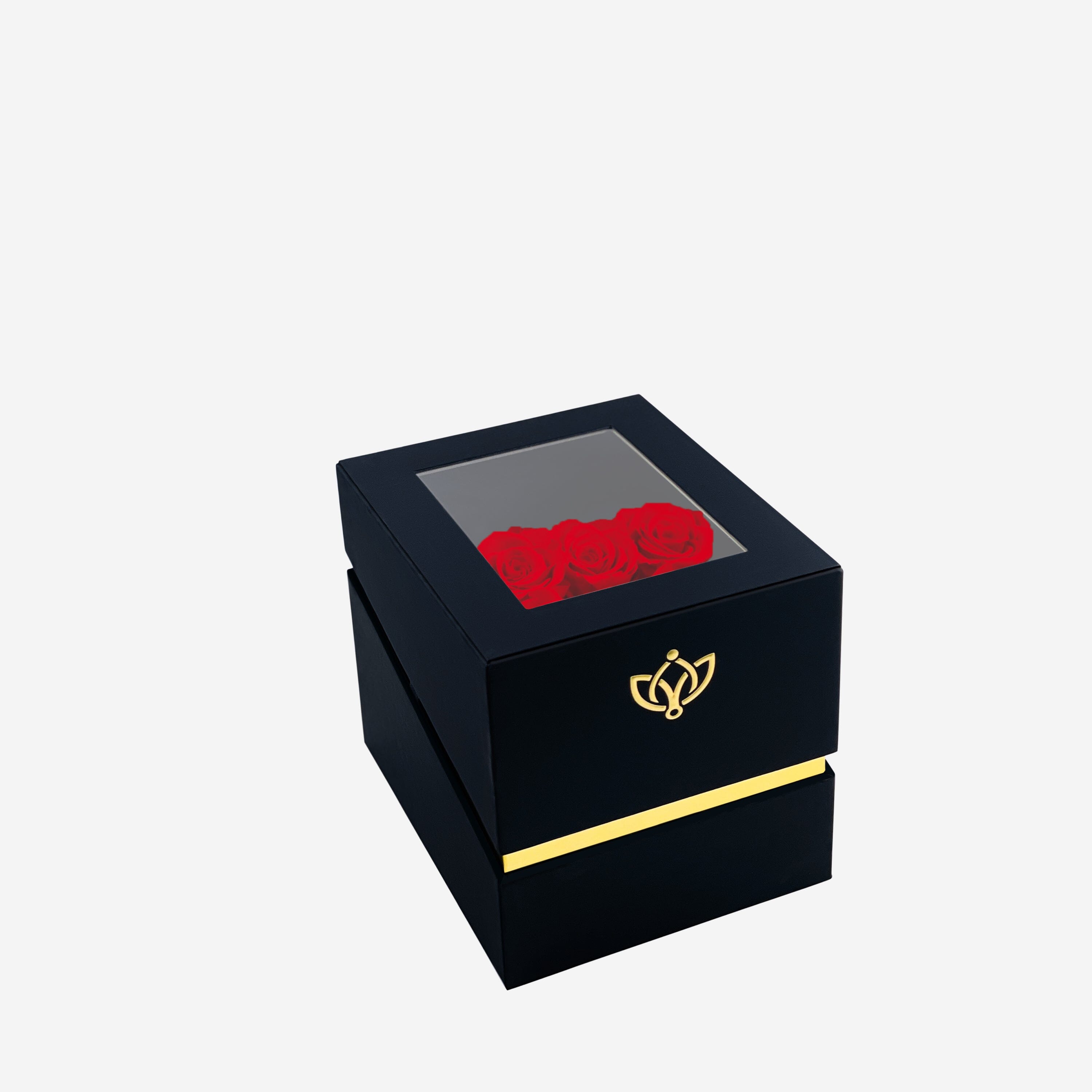 Trapezoid Black Box | Red Roses