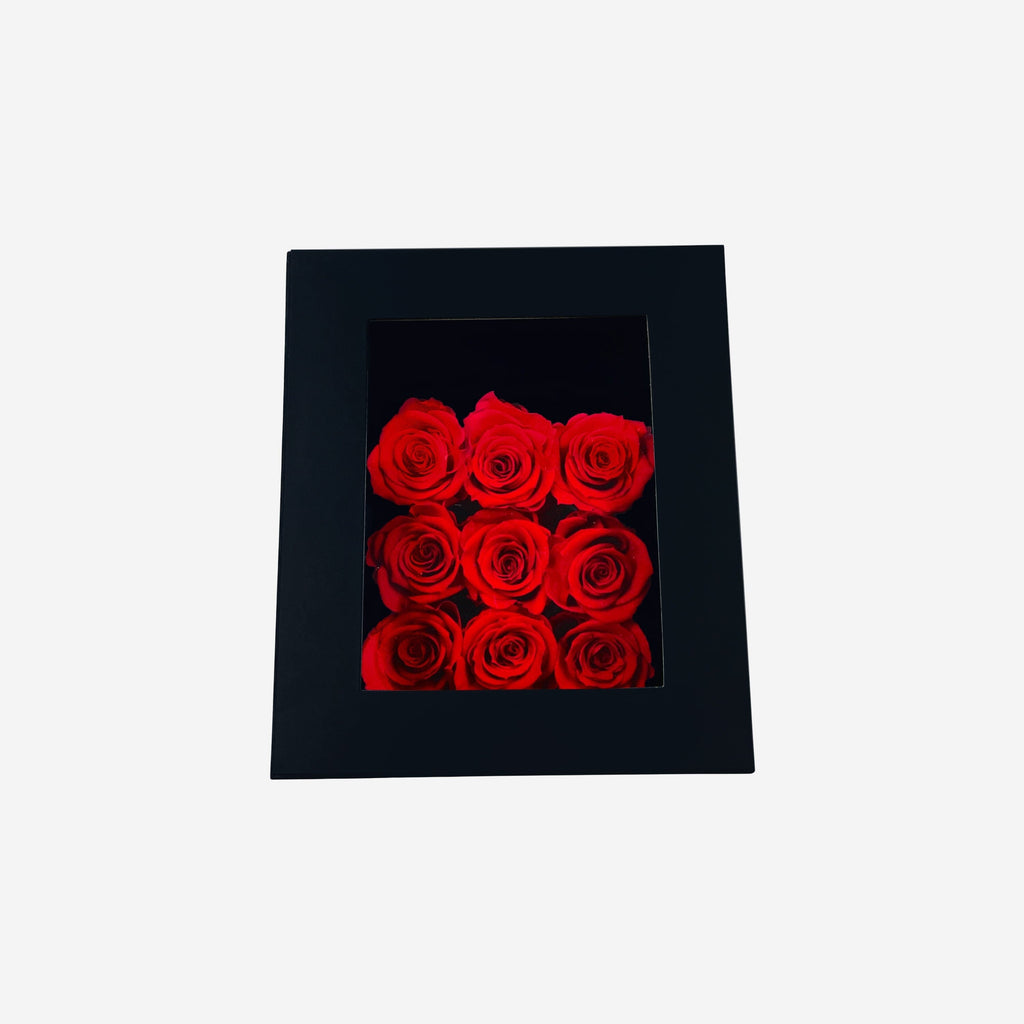 Trapezoid Black Box | Red Roses
