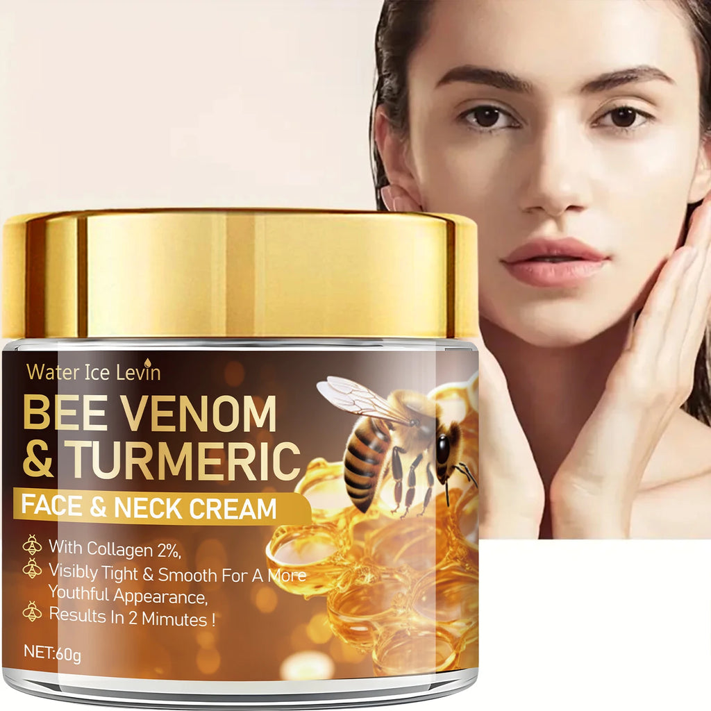 Bee Venom Firming and Lifting Cream - Hydrating Formula with Vitamin A, Collagen, Niacinamide and Vitamin E, Dry Appearance, Enhances Radiance