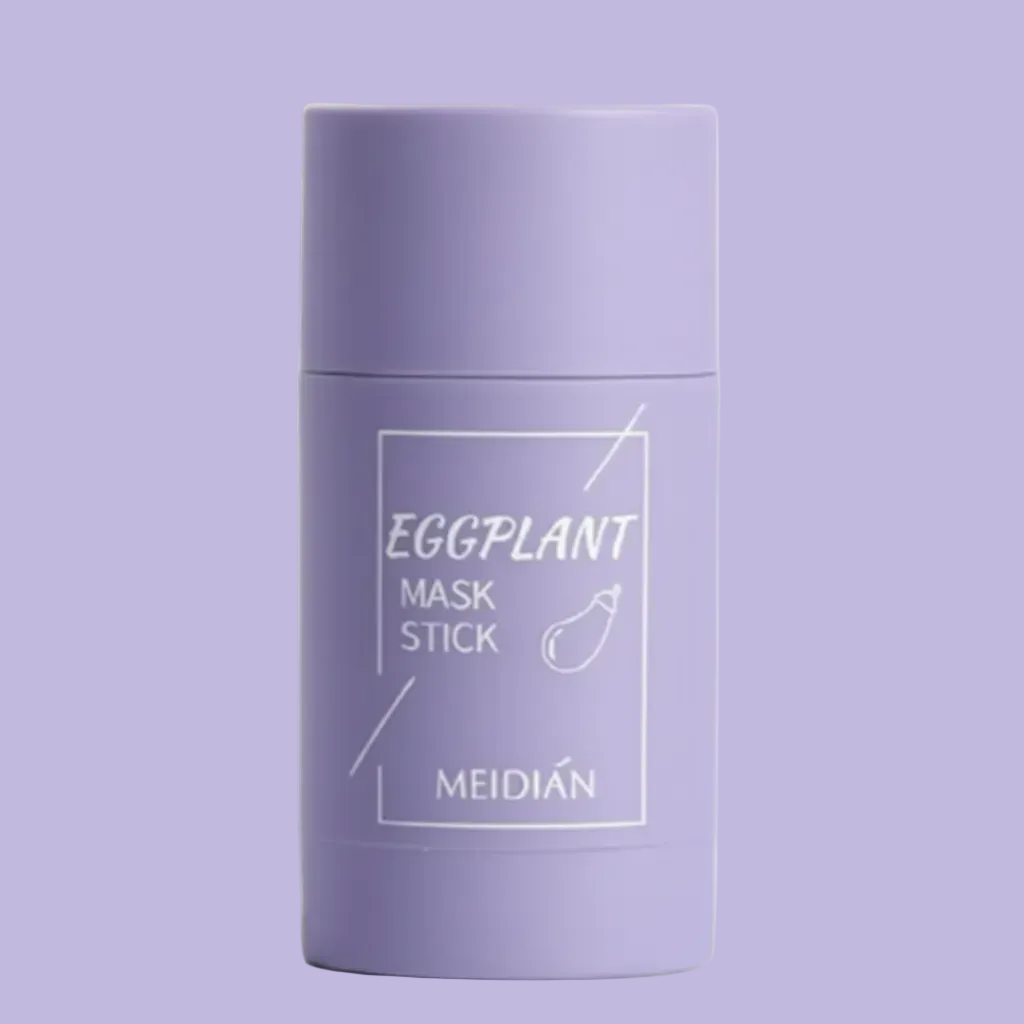 Purple eggplant mask stick with 'MEIDIAN' branding on a white background