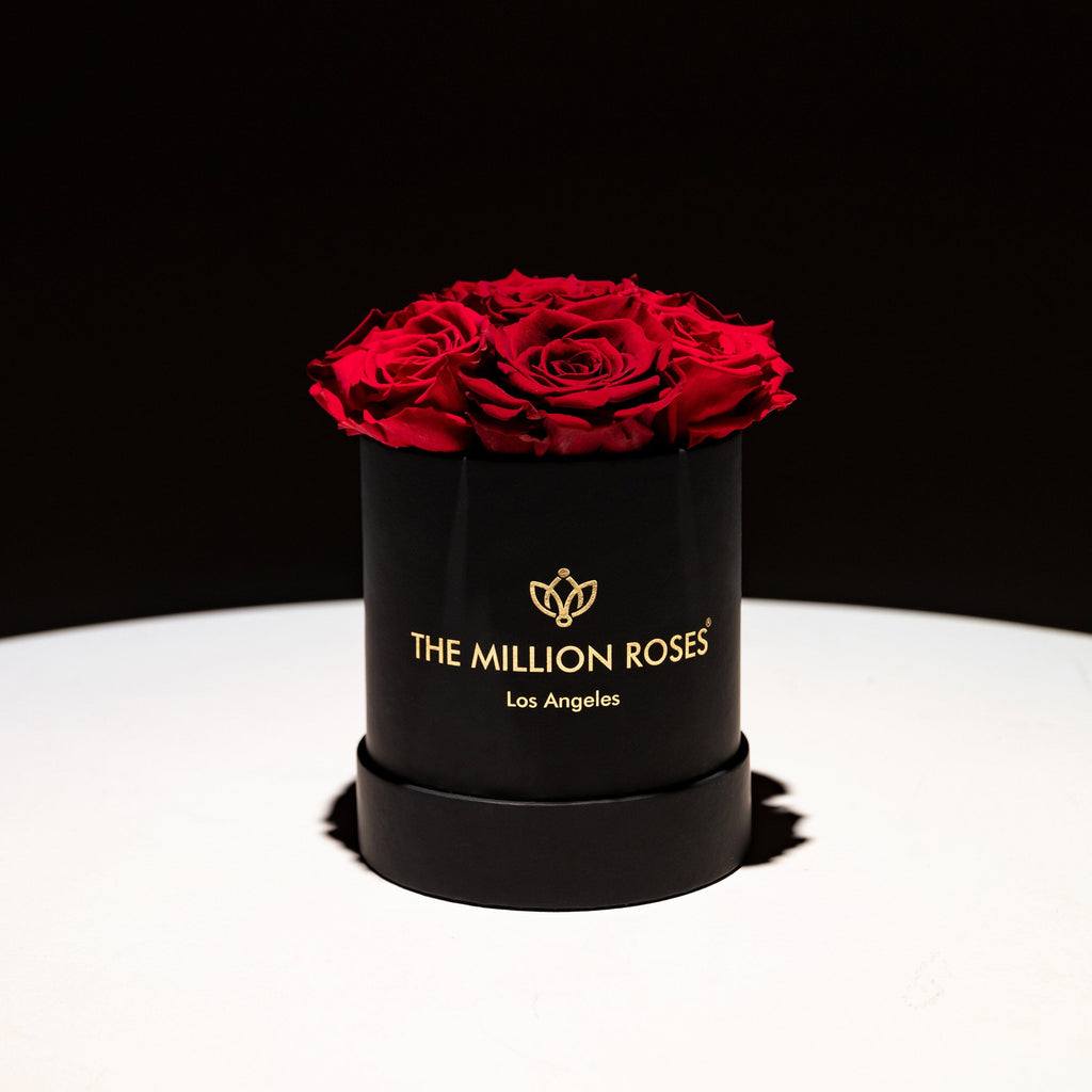 Basic Black Box | Magenta & Burgundy Roses