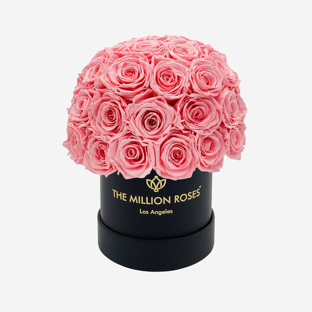 Basic Black Superdome Box | Light Pink Roses
