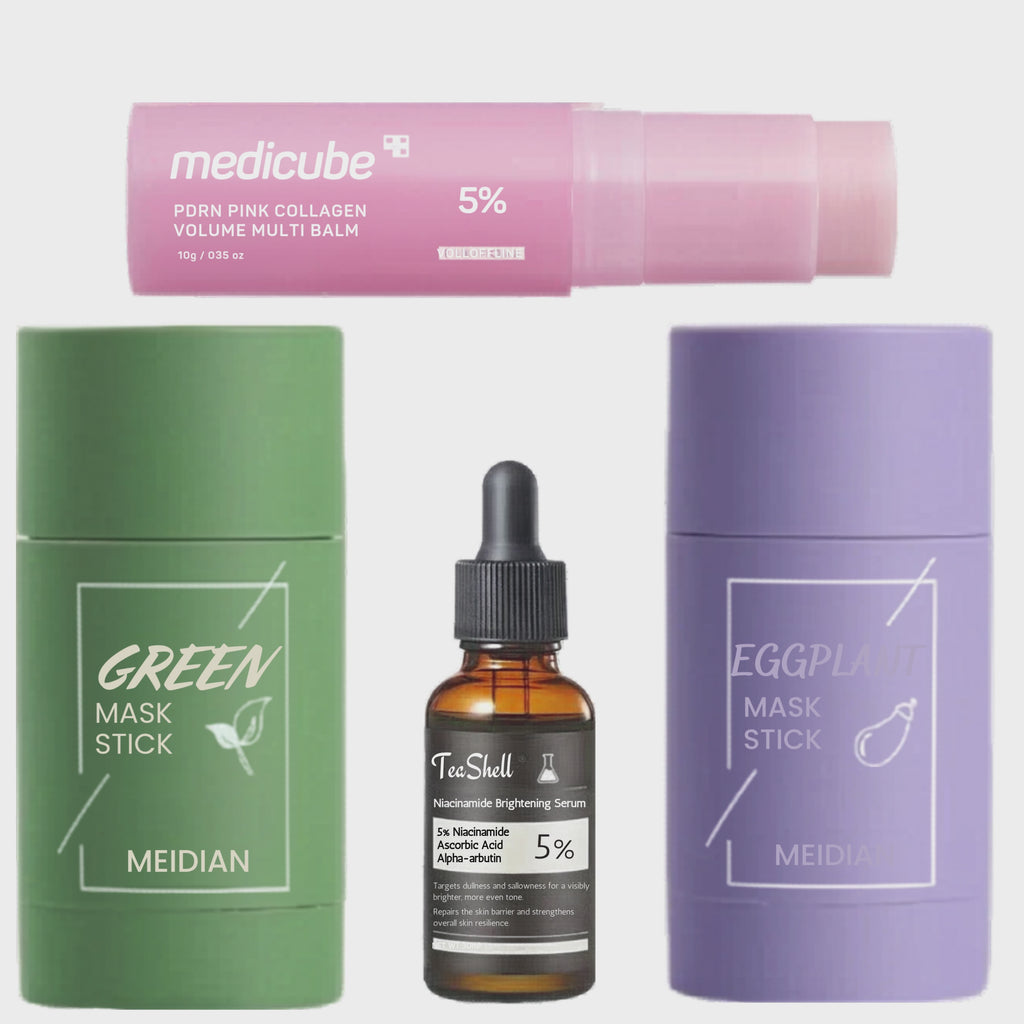 Ultimate Radiant Skin Care Bundle Set – Deep Cleansing, Acne Control, Hydration, Brightening & Anti-Blackhead Complete Beauty Kit